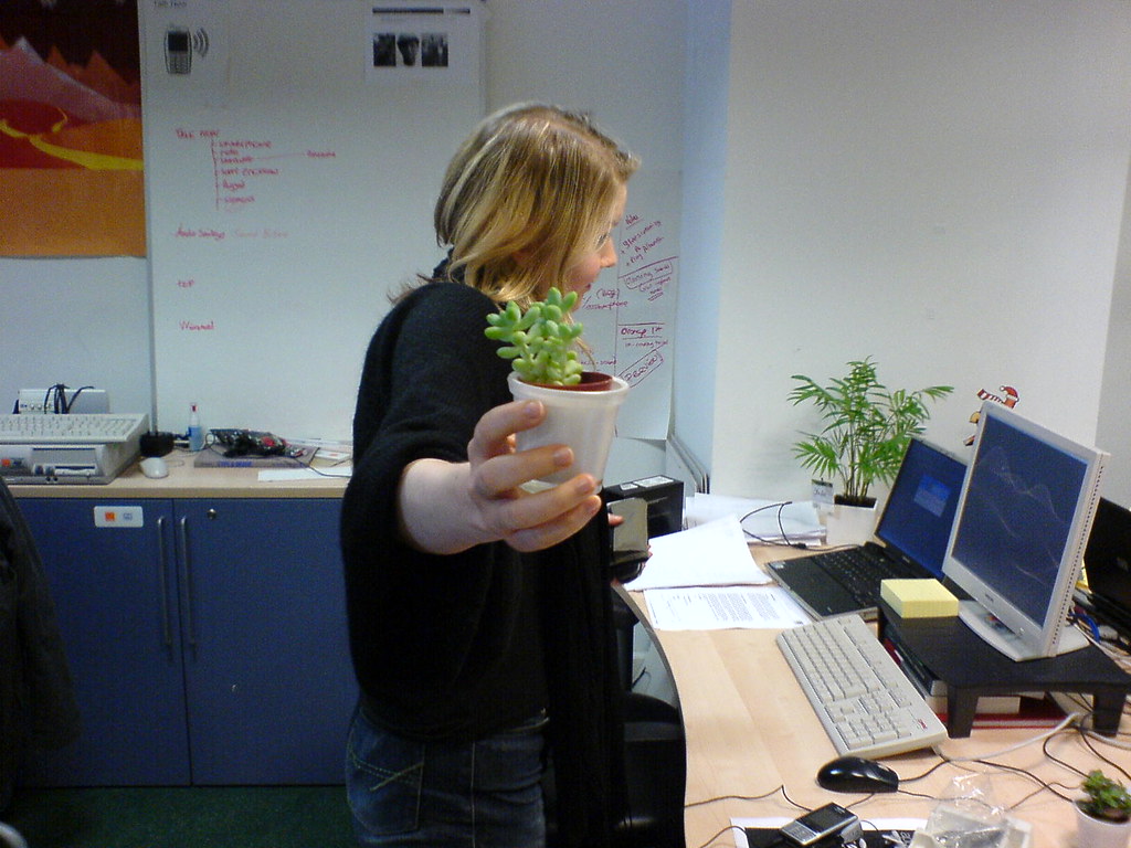 Hannah plus Plant Hannah didn't want me to take a picture … Flickr