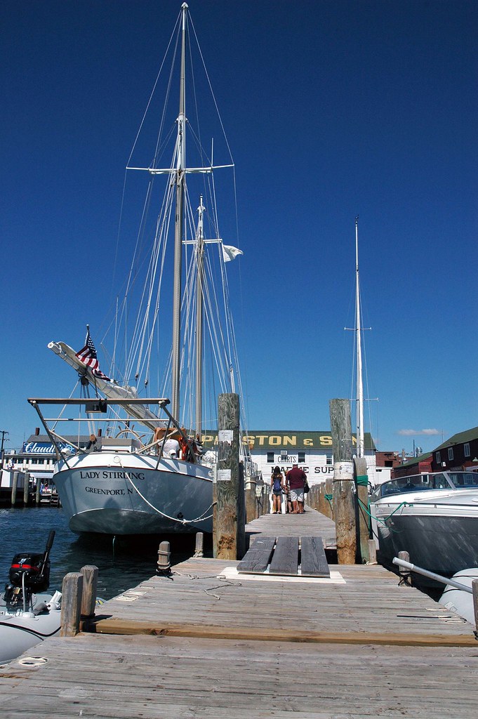 dock Greenport, L.I. harbor front. Anilee Flickr