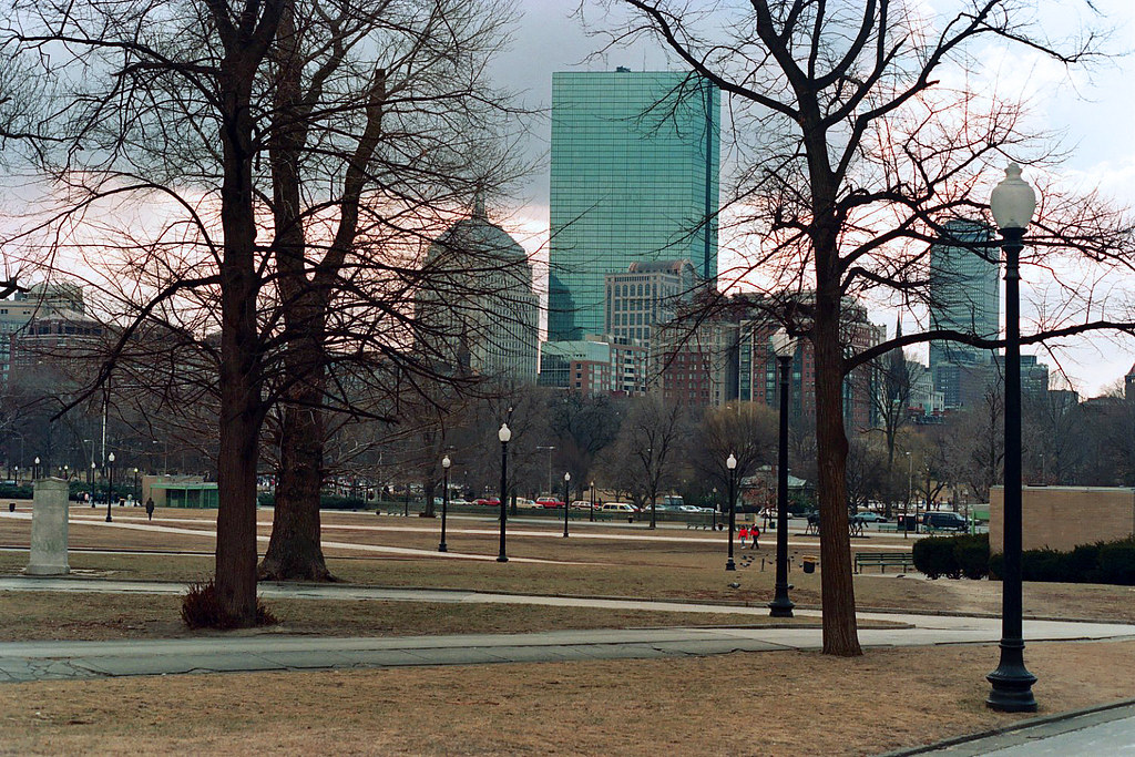 Boston From the Boston Commons, circa 1990 Julie & Arthur Flickr