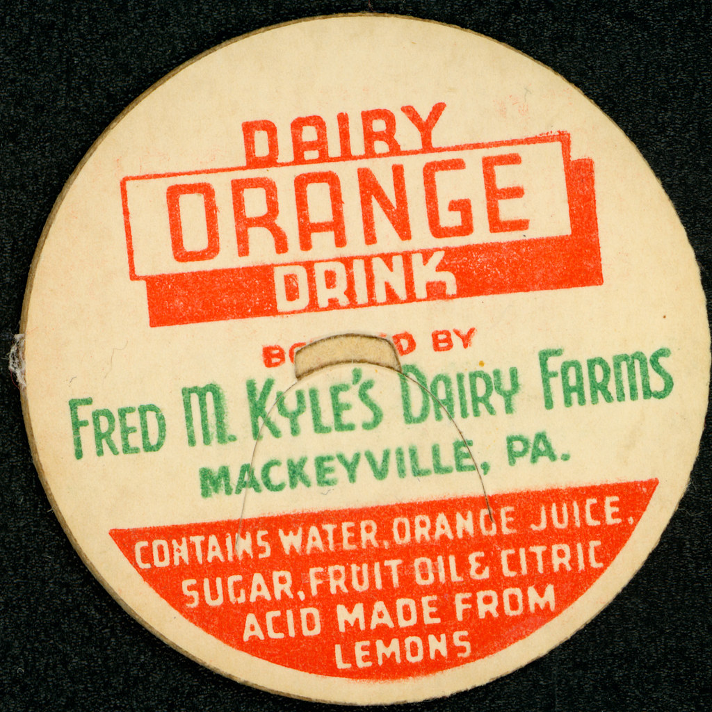 dairy_orange_drink "Dairy Orange Drink. Bottled by Fred M.… Flickr