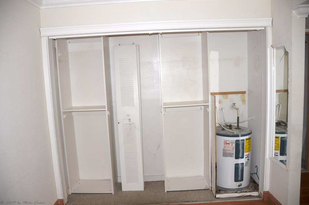 Bedroom closet & water heater Mike Cohen Flickr