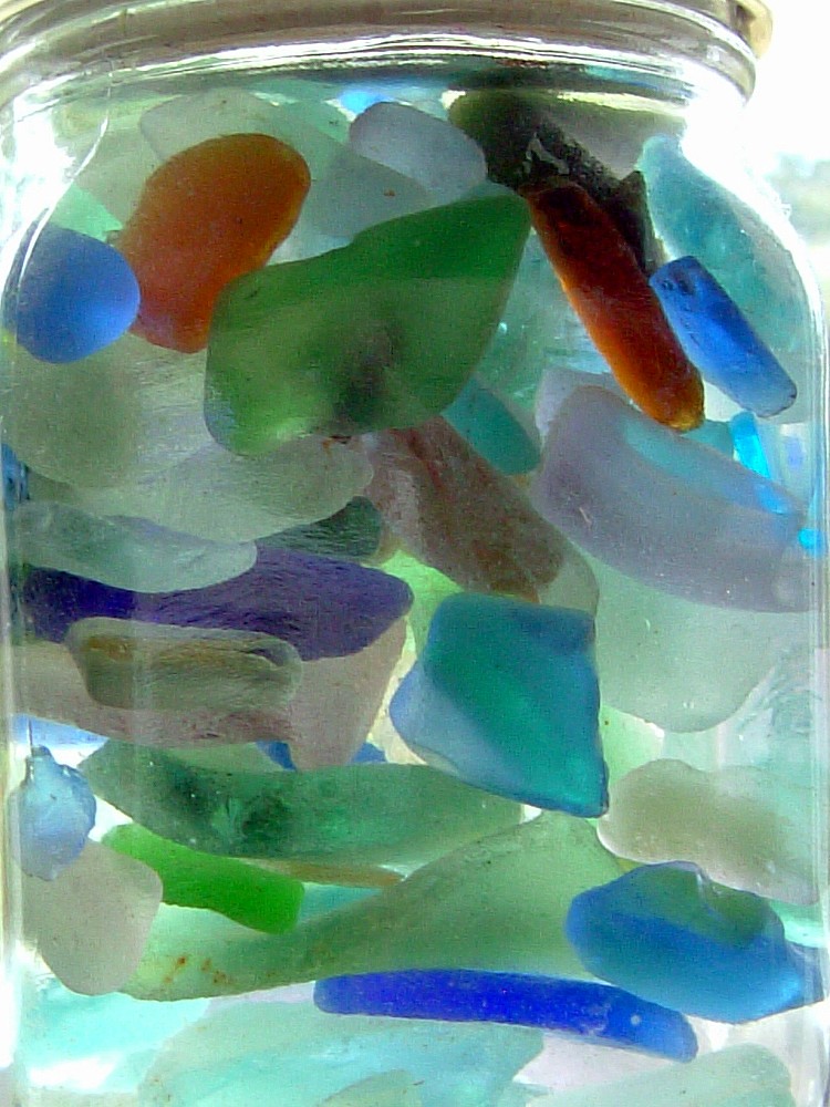 Just Beachy My birthgrandmother collected beach glass from… Flickr