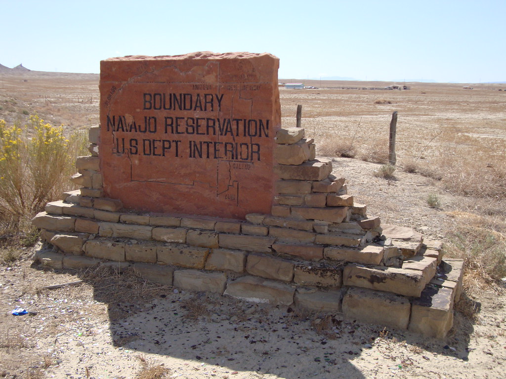 Navajo Reservation Sign (San Juan County, New Mexico) Flickr