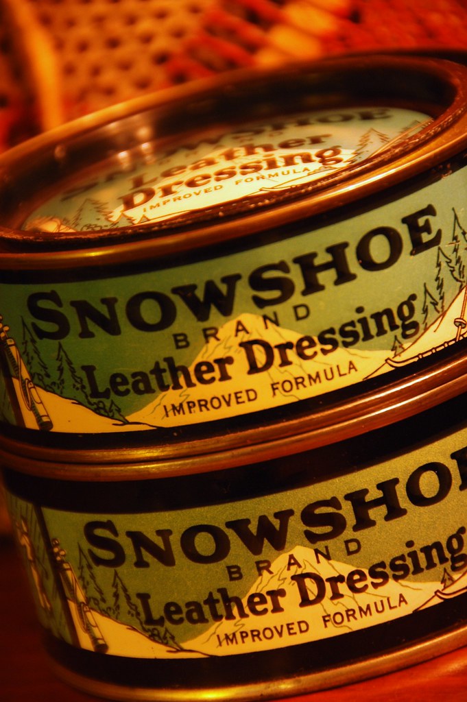 Vintage Snowshoe Leather Dressing Vintage Snowshoe and lea… Flickr