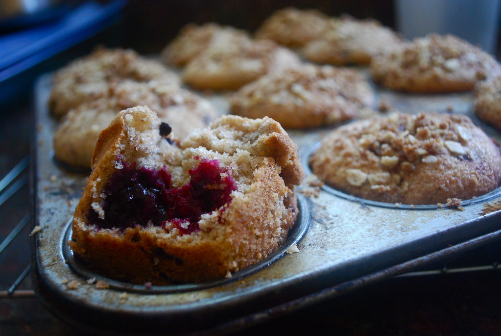 whole wheat blackberry muffins lovelyladylumps Flickr