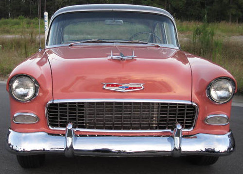 salmon pink Chevy Leland Under the Lights car show kathleen Flickr