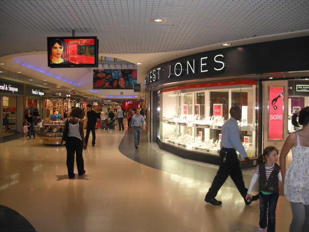 The Mall Wood Green Inside the shopping city, there