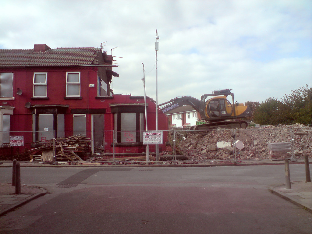 North End Demolition Houses being demolished. Birkenhead… Flickr
