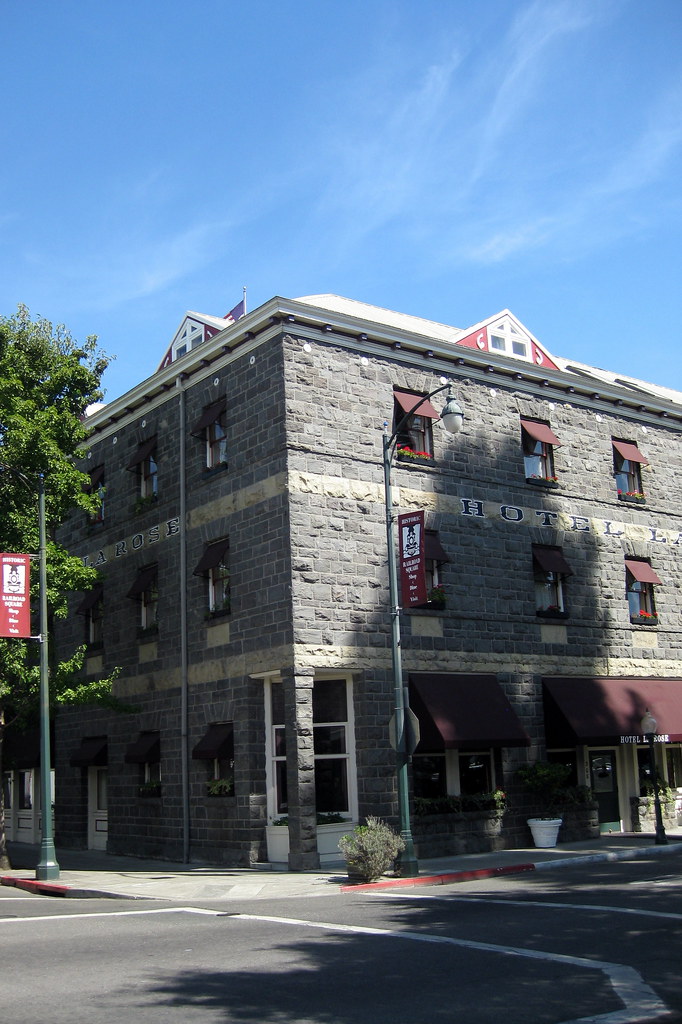 California Santa Rosa Railroad Square District Hotel La Rose a