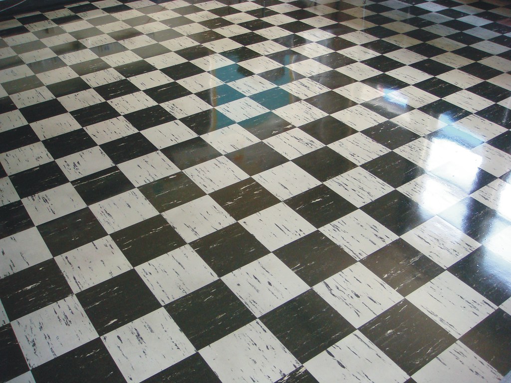 Vintage Asbestos 9"x9" Floor Tile Checker Pattern Flickr