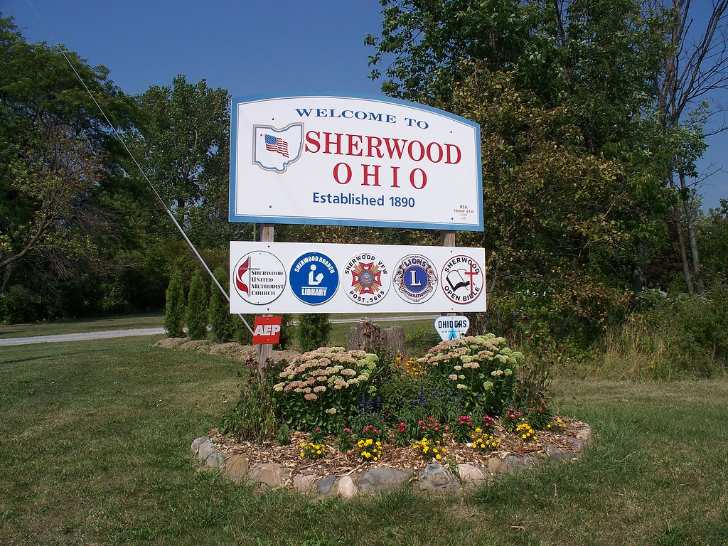 OH Sherwood Entrance Entrance to Sherwood, Ohio. Flickr