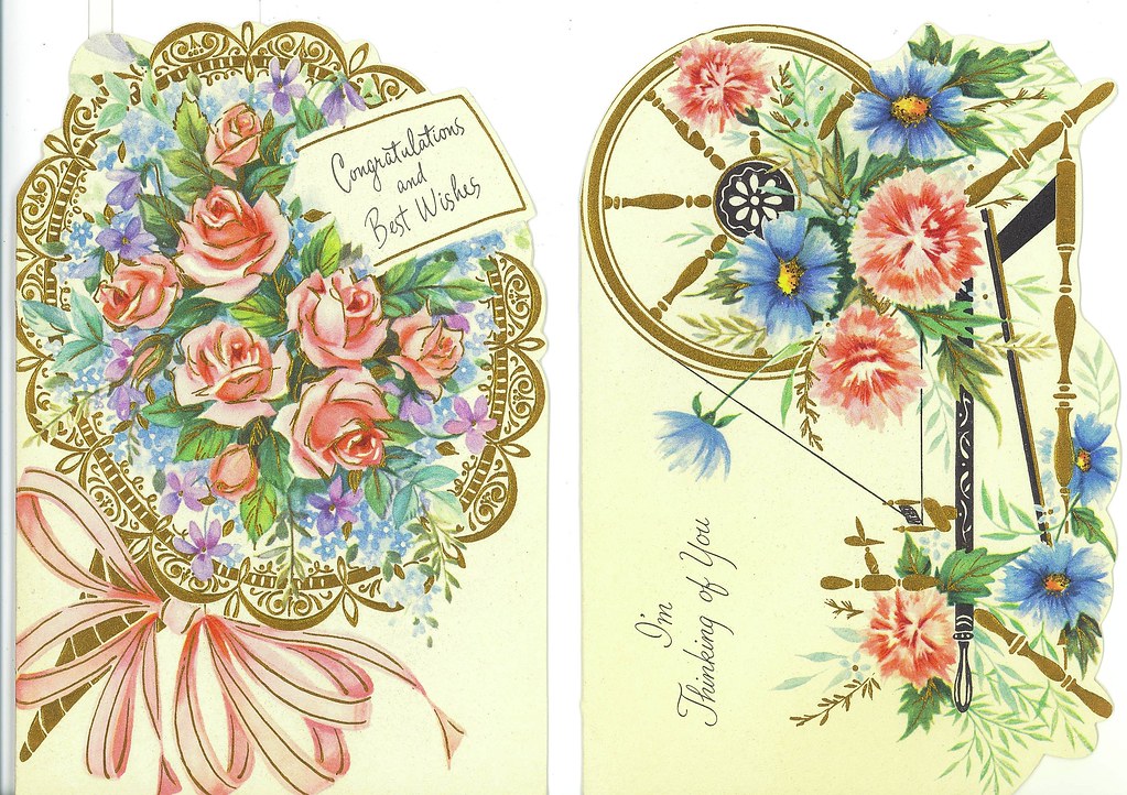 Vintage Greeting Cards Covers. Wedding & Thinking of You Flickr