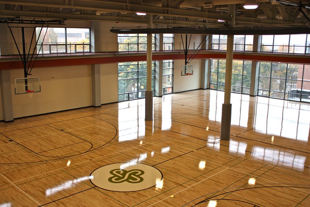 Basketball Court A sneak peek at the basketball court in P… Flickr
