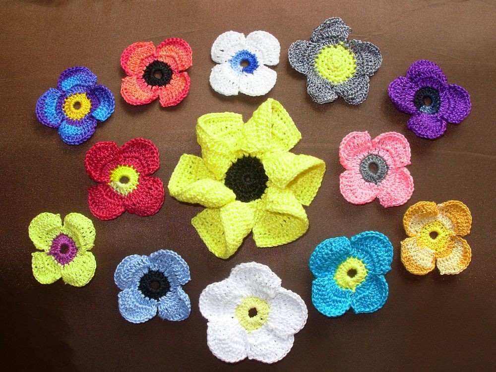 Crochet Cotton Flowers flowersbyirene Flickr