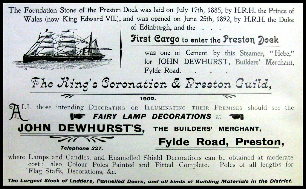 John Dewhurst's, Fylde Road, Preston. 1902 ad. Dewhurst's … Flickr