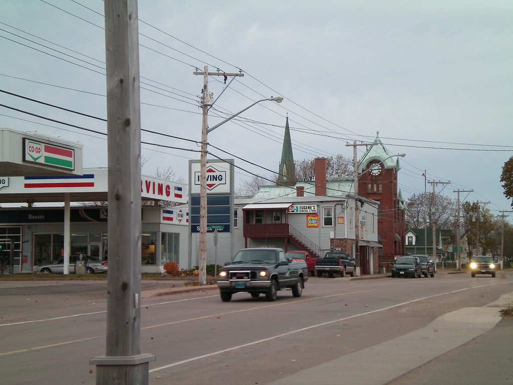Tignish, PEI A look down Church Street in Tignish, PEI, Ca
