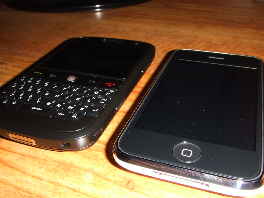 Bold VS iPhone blacked out bold with white iPhone 3GS 32gb