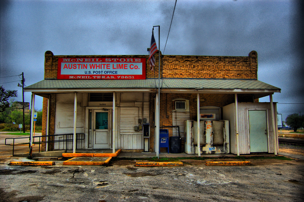 McNeil, Texas, Post Office HDR Here's another experiment… Flickr