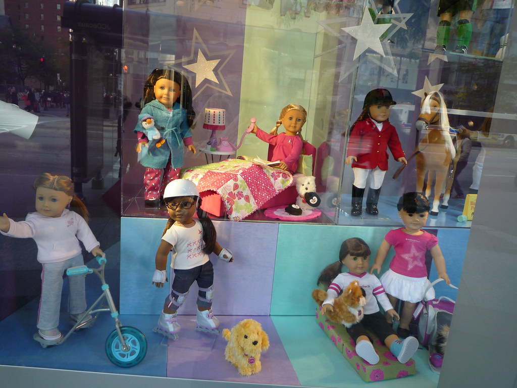 American Girl shop window 1 In the American Girl store in … Flickr
