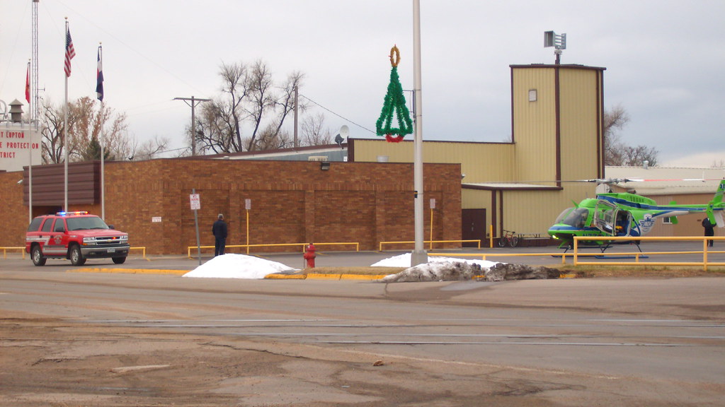Airlife Denver 72 at Fort Lupton Fire Station 1 Nathan Thompson Flickr