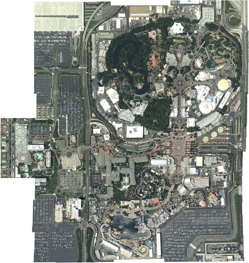 Disneyland Resort From Google maps. I assembled this (than… Flickr