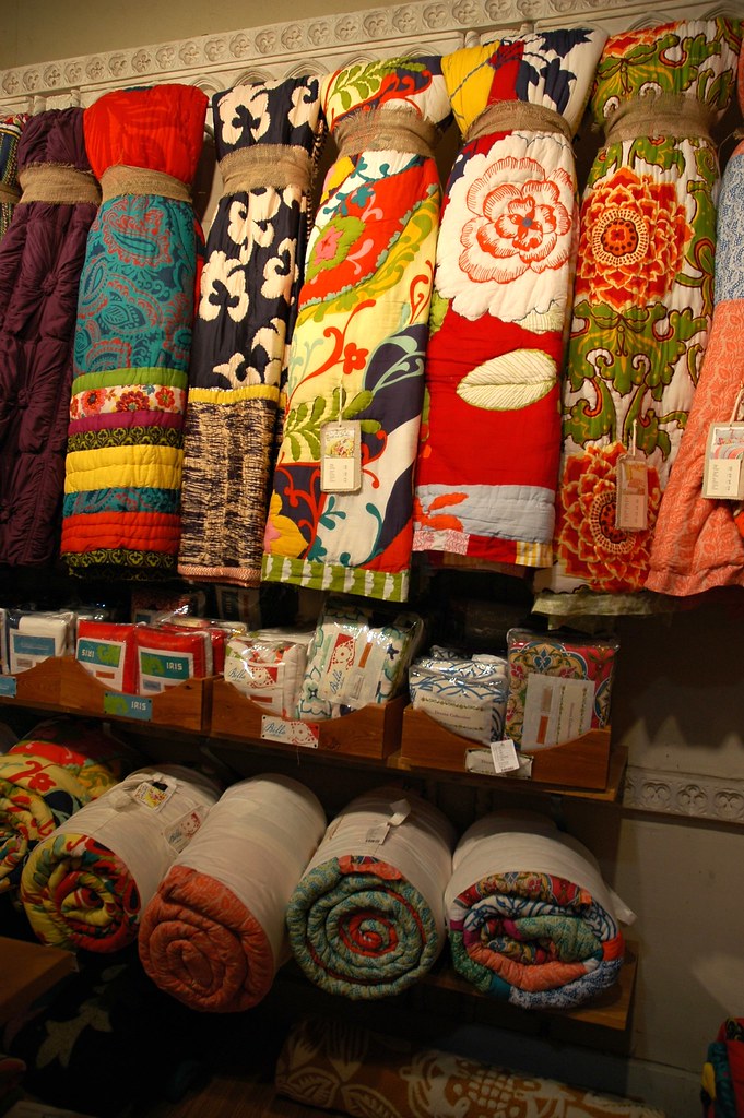Fun India print bedding, random shopping, U Village, Seatt… Flickr