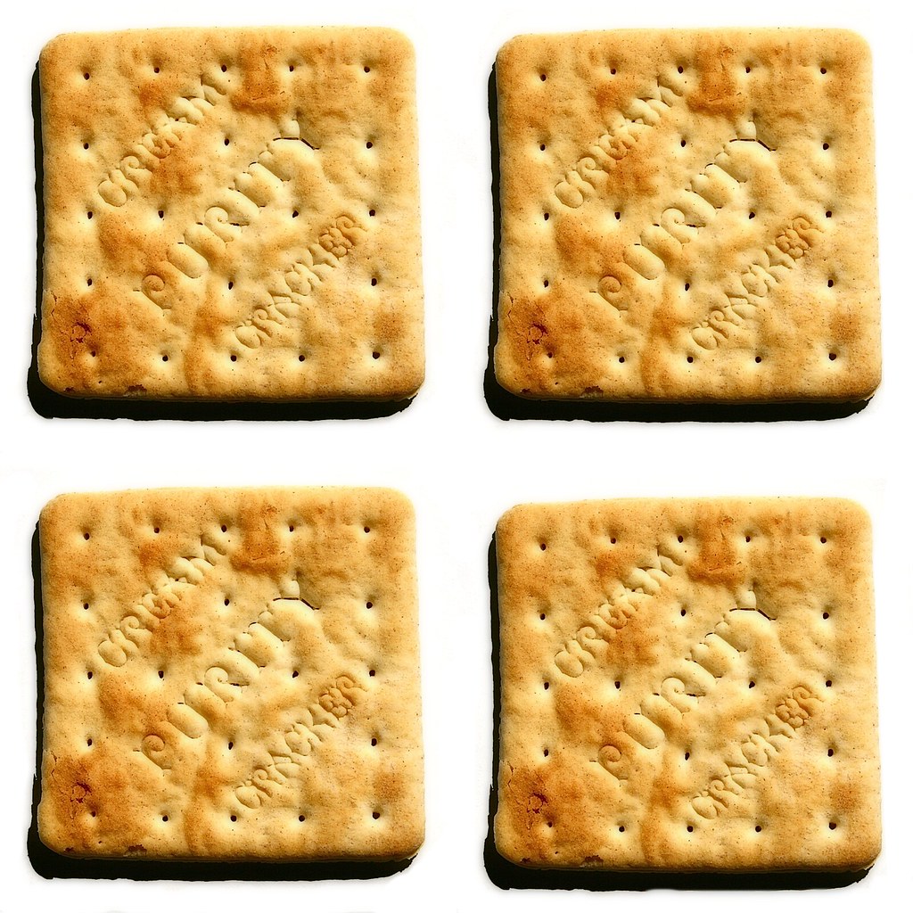 Crunch Crunch Crunch Crunch Purity cream crackers. Flickr