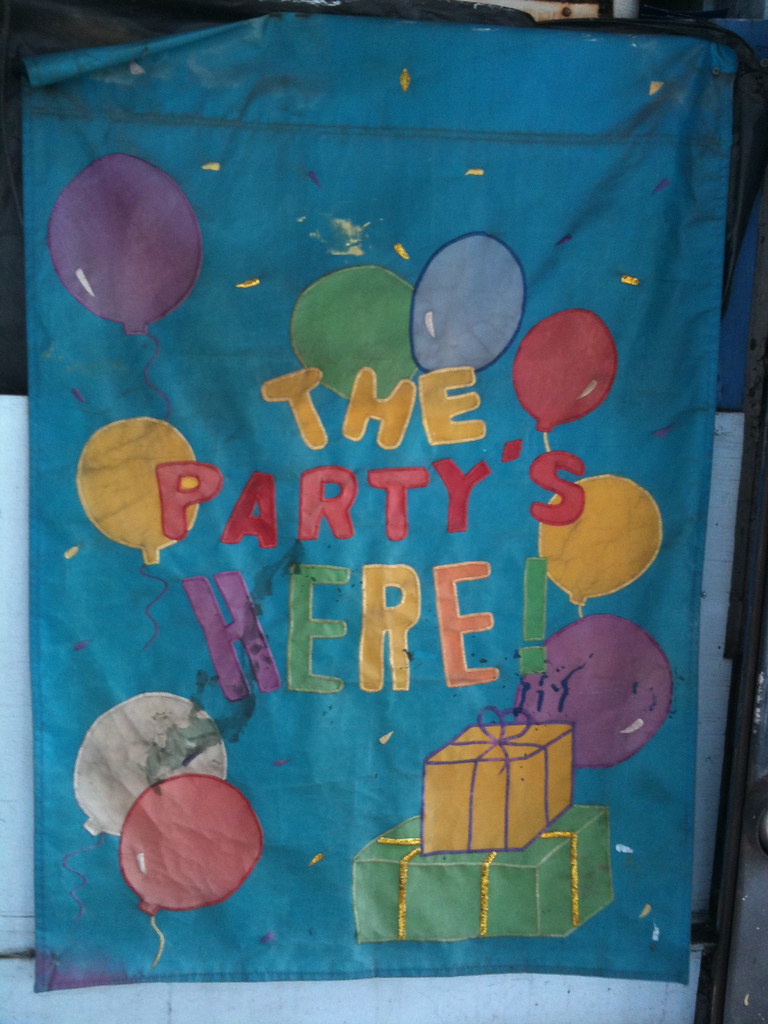 The Party's Here Sign for another party store on Frankford… Flickr