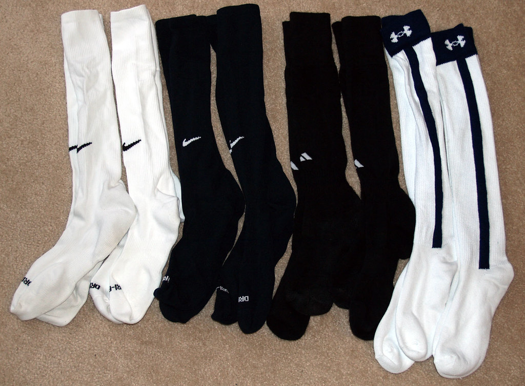 soccer socks Nike DriFit nylon (2 white, 2 navy) Adidas c… Flickr