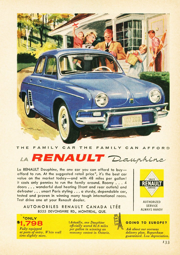 1959 Renault Dauphine Ad 1 Alden Jewell Flickr