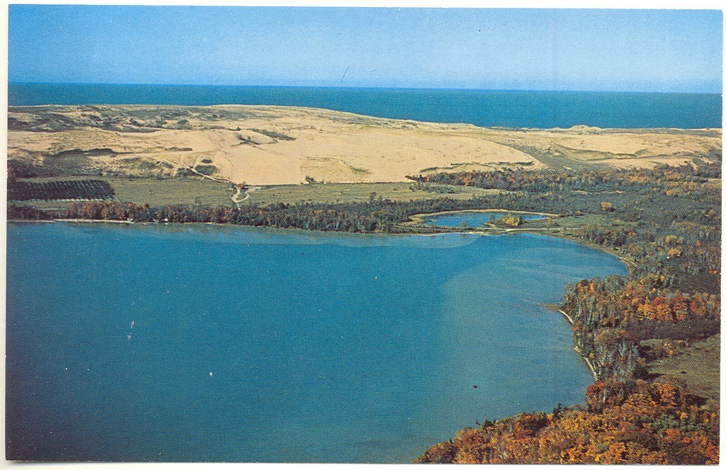Glen Haven MI Aerial View Little Glen Lake and Sleeping Be… Flickr