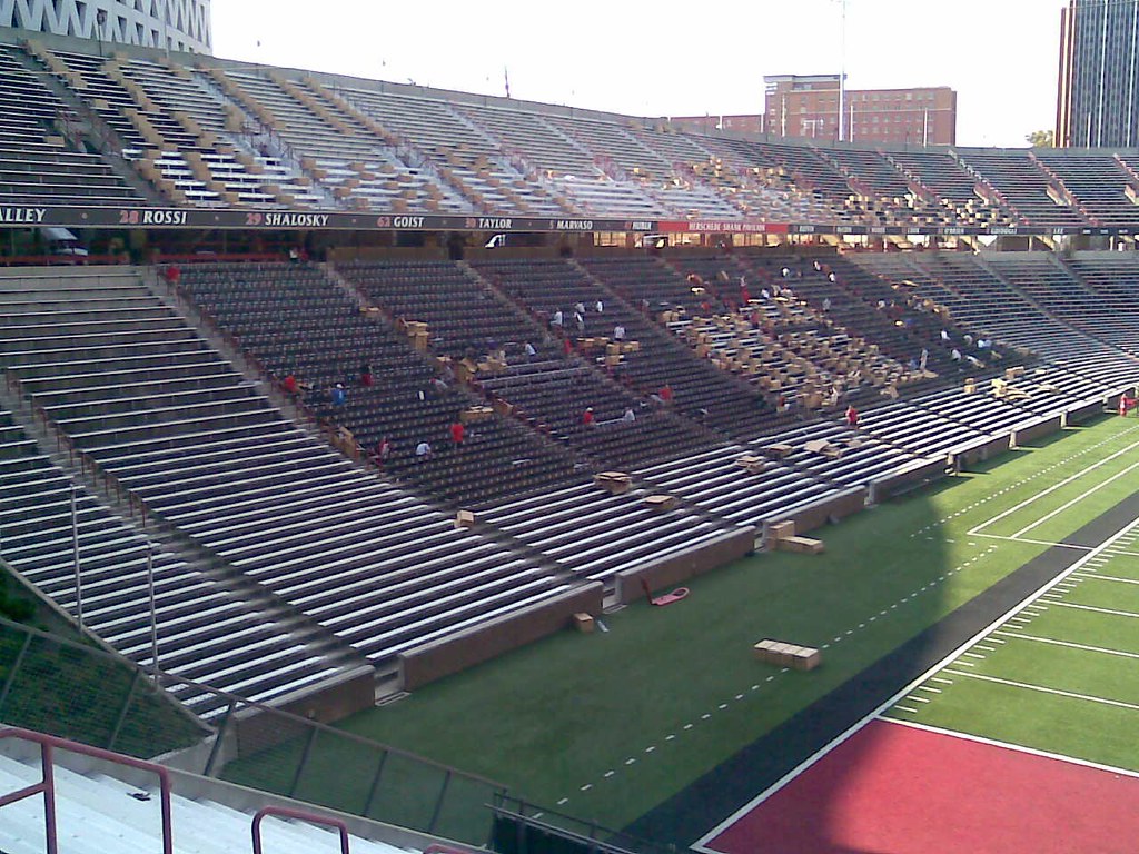 Nippert Stadium New seat backs being installed in Nippert … Travis