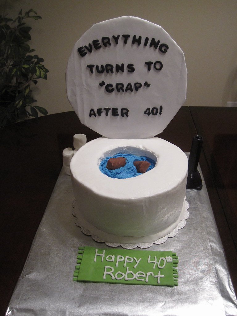 40th birthday "potty" cake A fun birthday cake to celebrat… Flickr