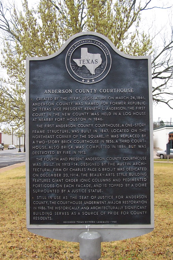 Anderson County Courthouse Historical Marker In front of t… Flickr