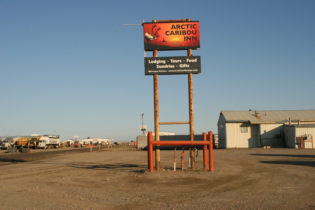 Arctic Caribou Inn Sign, Dalton Highway, Deadhorse, Alaska… Flickr