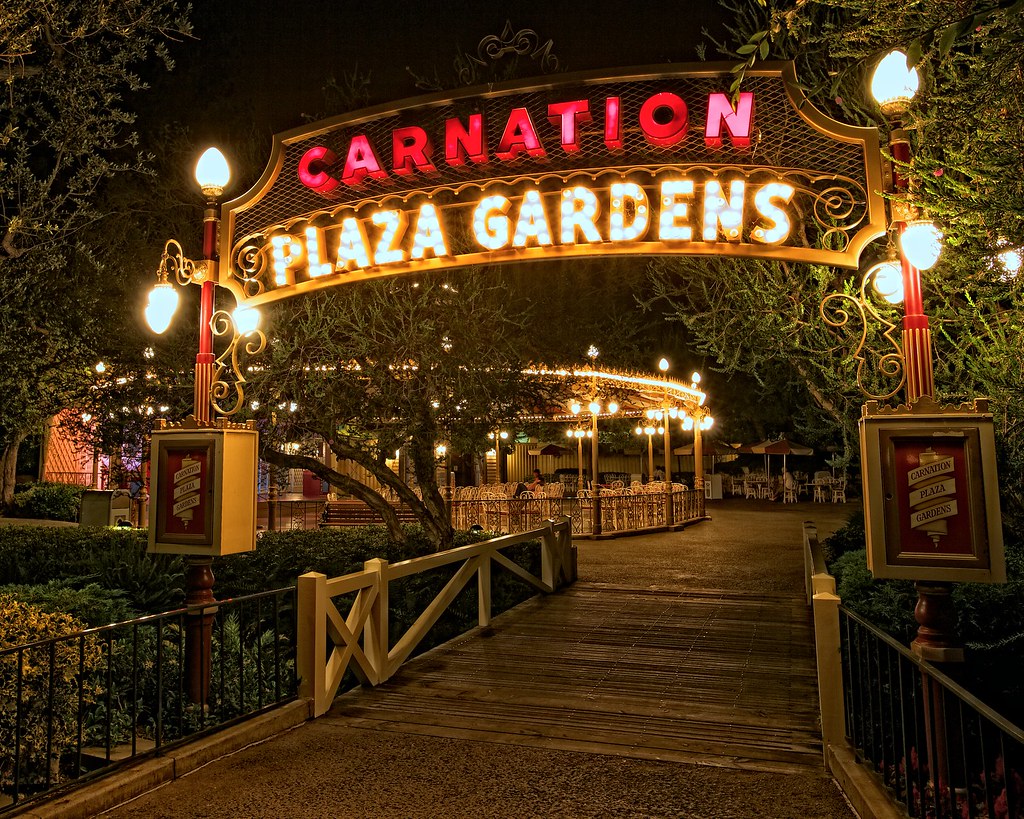 Disneyland Carnation Plaza Gardens The Stage that Walt b… Flickr