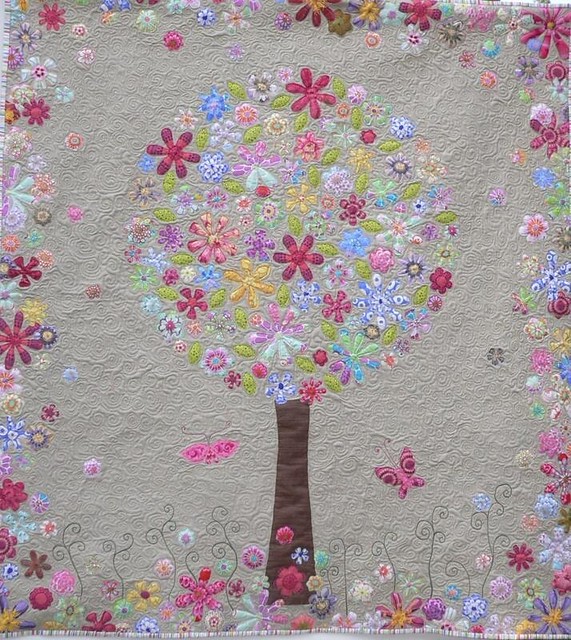 Tree Quilt This is my version of Meg's Garden. As it's