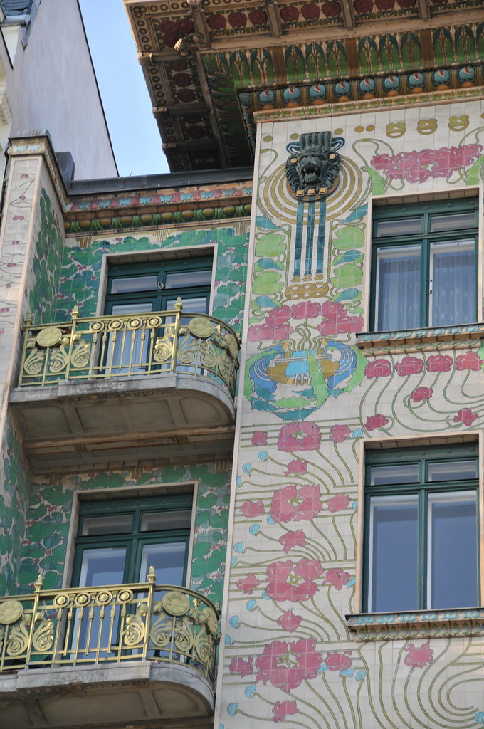 Wagner Apartments Wagner used majolica tiles to create col… Flickr
