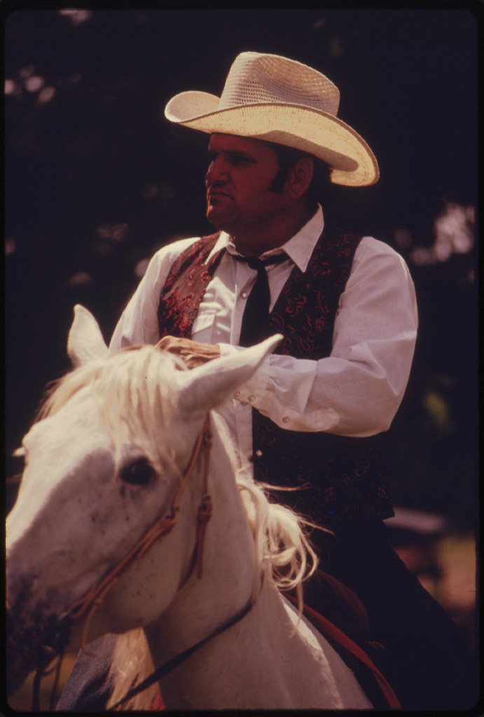 Mounted Horseman Who Will Take Part in a Parade through the Town of