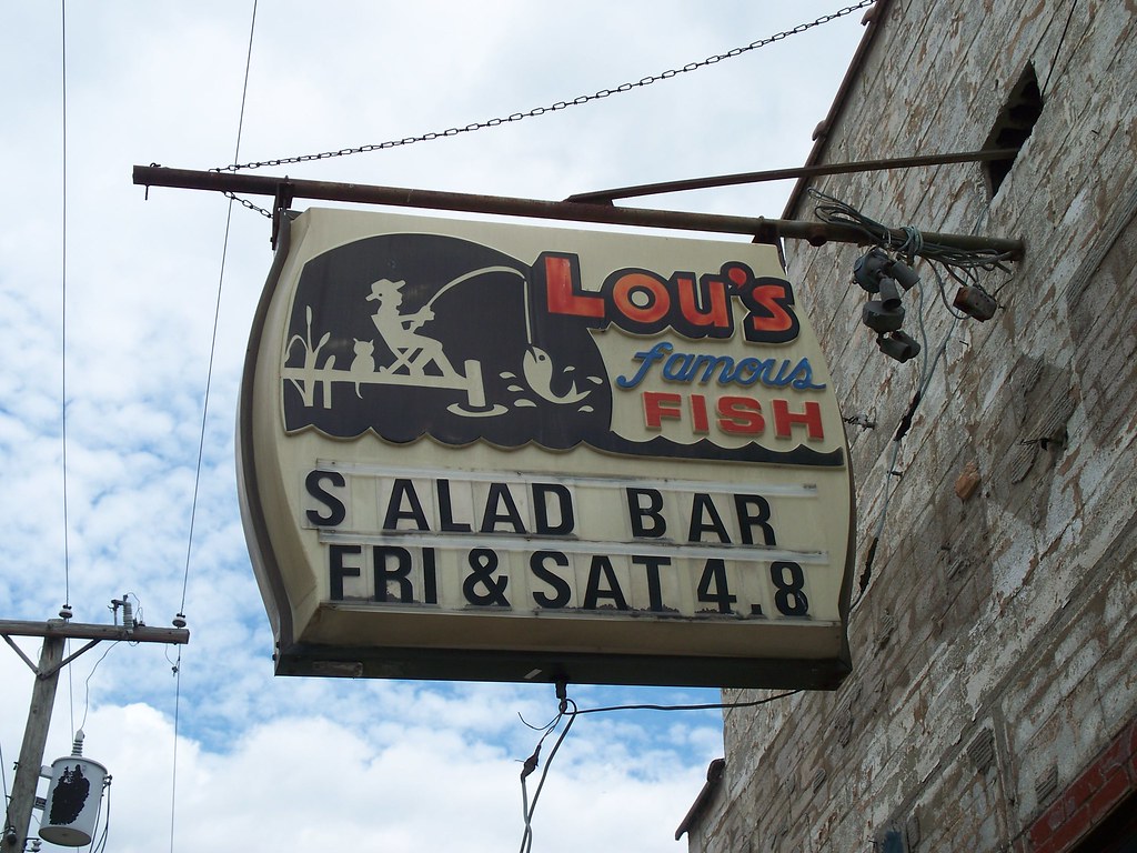OH Hopedale Lou's Famous Fish Plastic vacuform sign for … Flickr