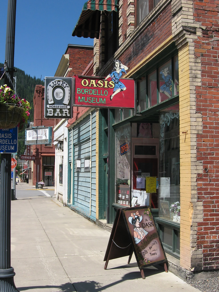 old west street signs In Wallace, Idaho. DJ Fogbound Flickr