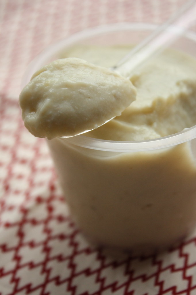 Crème au banana tofu healthy and yummy La recette ici＊＊ Shoko