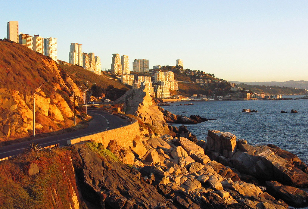 Viña del mar atardecer Viña del mar, el Benidorm chileno… Flickr