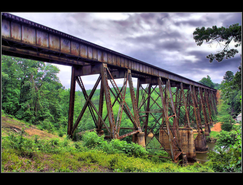 Saluda Dam Rd. Train Trestle, Side View Greenville, Sc Jerry