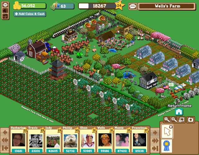 Farmville on Facebook Wells' Farm (Level 31) / 20091109… Flickr
