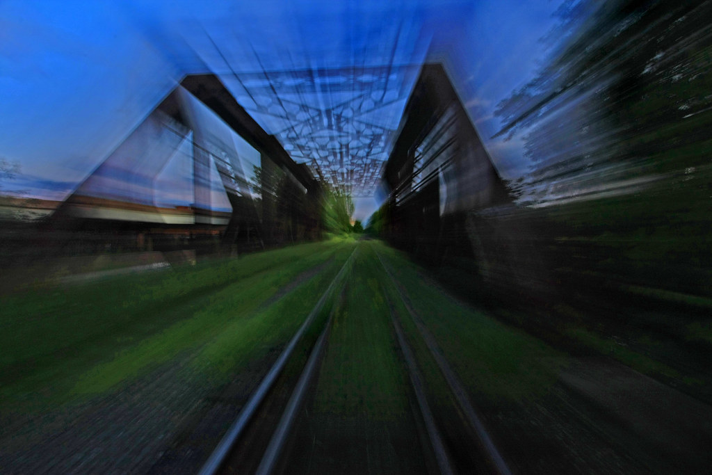Riding the Rails in Warp Drive My oft photographed railroa… Flickr