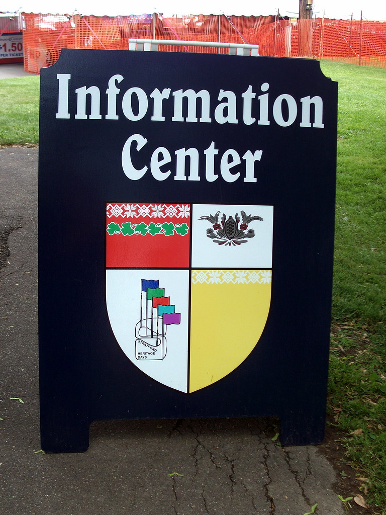 Stratford Heritage Days Information Center Sign. Mark Flickr