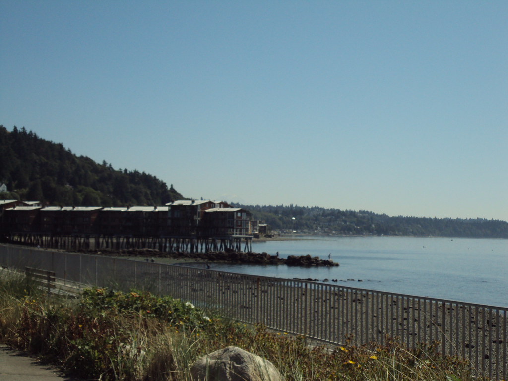 houses on a dock, alki beach jaunt over to Alki beach, wes… Flickr