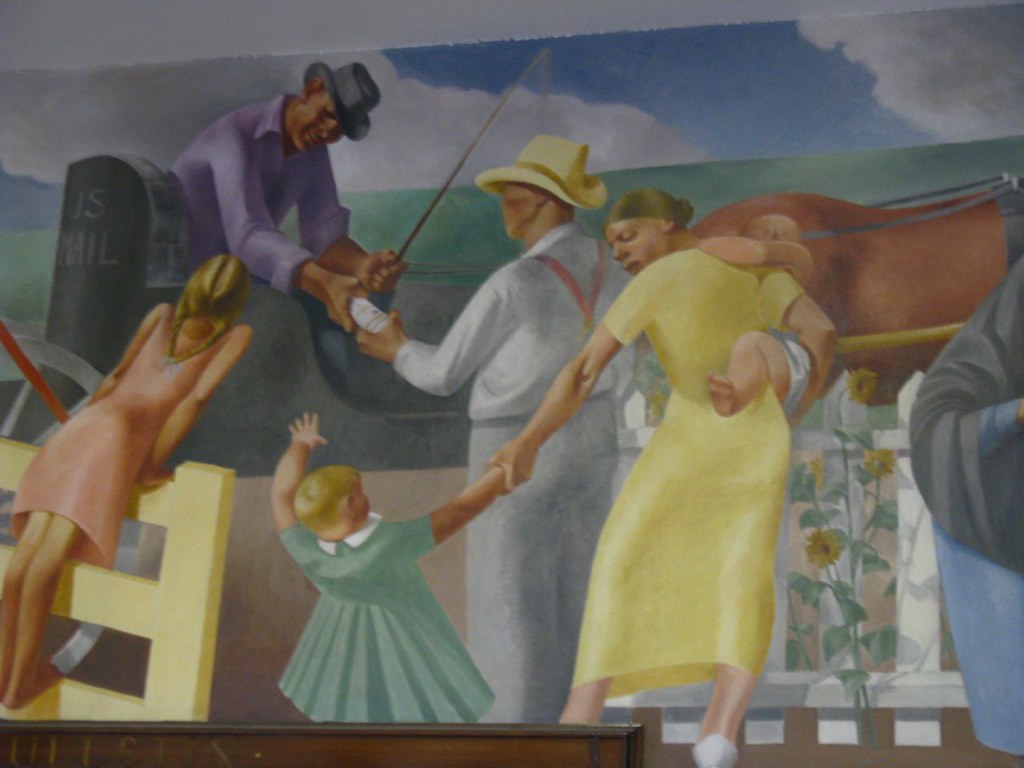 Goodland, Kansas New Deal Mural in the Post Office lobby. … Flickr