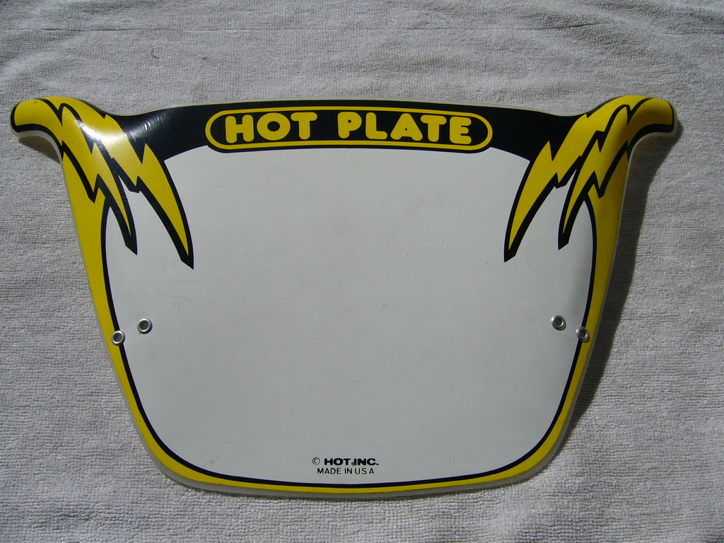 NOS Hot Plate BMX race plate SGD160.00 NOS never mounted … Flickr